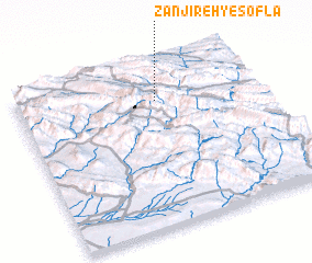 3d view of Zanjīreh-ye Soflá