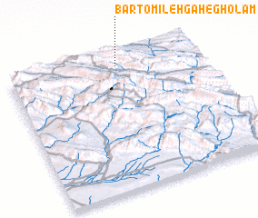 3d view of Barto Mīlehgah-e Gholām