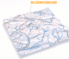 3d view of Mīlgeh-e Sīāh Sīāh