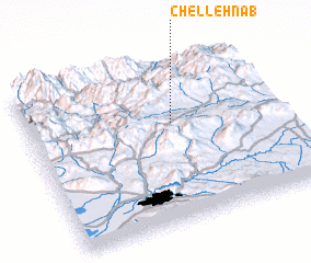 3d view of Chelleh Nāb