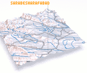 3d view of Sarāb-e Sharafābād