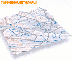 3d view of Tappeh Goleh-ye Soflá