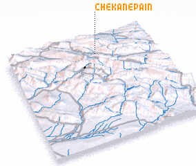 3d view of Chekān-e Pā\