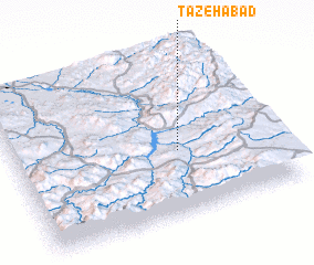 3d view of Tāzehābād