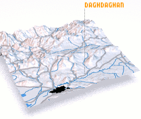 3d view of Daghdaghān