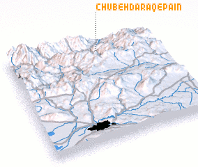 3d view of Chūbeh Daraq-e Pāʼīn