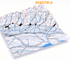 3d view of Aşağı Tala