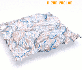 3d view of Nizhniy Kolob