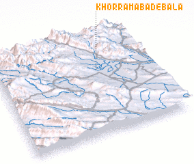 3d view of Khorramābād-e Bālā