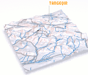 3d view of Tang-e Qīr