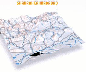 3d view of Shahrak-e Aḩmadābād