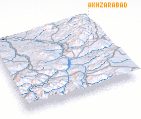 3d view of Akhẕarābād