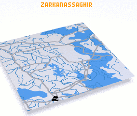 3d view of Zarkān aş Şaghīr