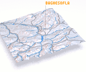 3d view of Bāgh-e Soflá