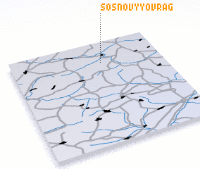 3d view of Sosnovyy Ovrag