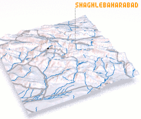 3d view of Shaghl-e Bahārābād