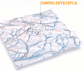 3d view of Sīāh Peleh-ye Soflá