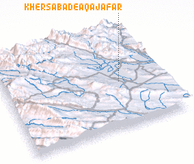 3d view of Khersābād-e Āqā Ja‘far