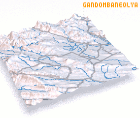 3d view of Gandombān-e ‘Olyā