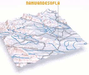 3d view of Nāmīvand-e Soflá