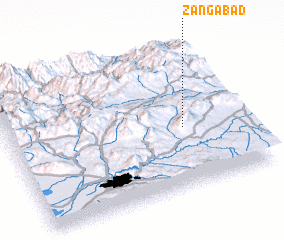 3d view of Zangābād