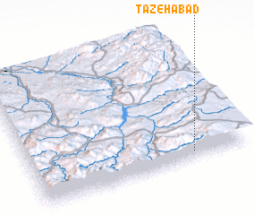 3d view of Tāzehābād