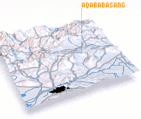 3d view of Āqā Bābā Sang