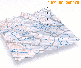 3d view of Cheshmeh Panbeh