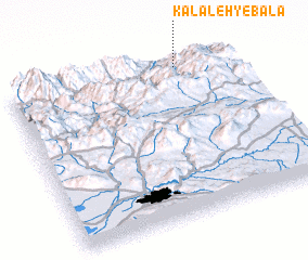 3d view of Kalāleh-ye Bālā