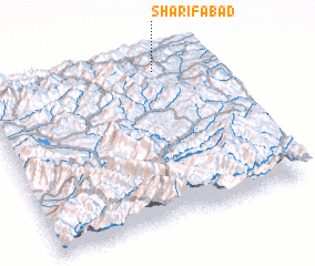 3d view of Sharīfābād
