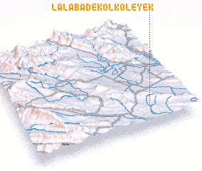 3d view of La‘lābād-e Kol Kol-e Yek