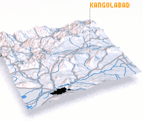 3d view of Kangolābād