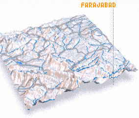 3d view of Farajābād