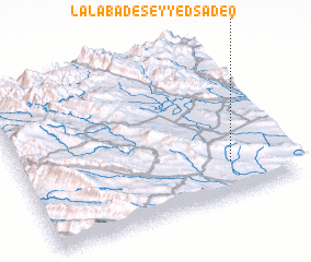 3d view of La‘lābād-e Seyyed Şādeq