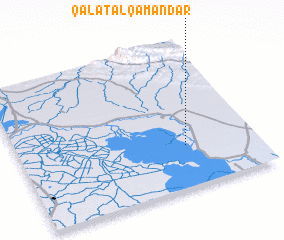 3d view of Qal‘at al Qamandār