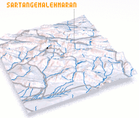 3d view of Sar Tang-e Maleh Mārān