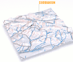 3d view of Sorbakūh