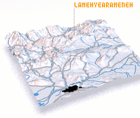 3d view of Lam‘eh-ye Arāmeneh