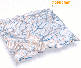 3d view of Zardābād