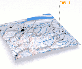 3d view of Çaylı