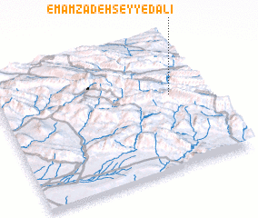 3d view of Emāmzādeh Seyyed ‘Alī