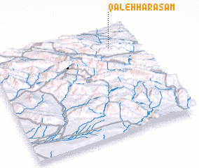 3d view of Qal‘eh Harasam