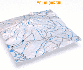 3d view of Yelah Qārshū