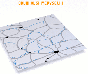 3d view of Obukhovskiye Vyselki