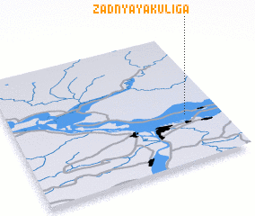 3d view of Zadnyaya Kuliga
