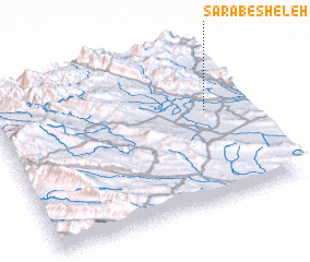 3d view of Sarāb-e Sheleh