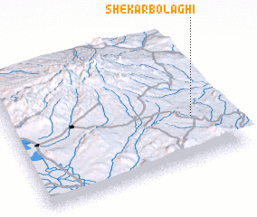 3d view of Shekar Bolāghī