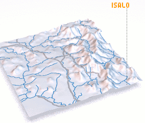 3d view of Isalo