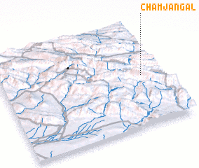 3d view of Cham Jangal