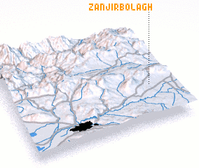 3d view of Zanjīr Bolāgh